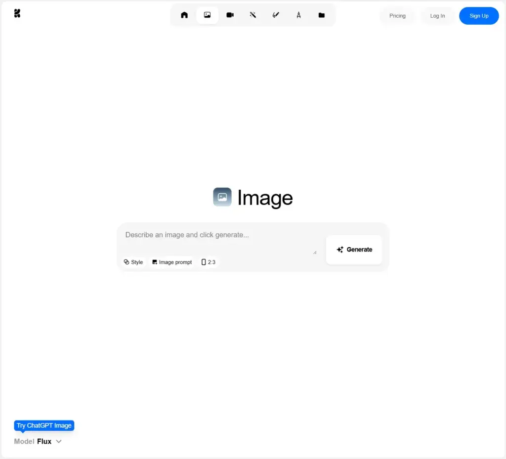 Krea Imageモード