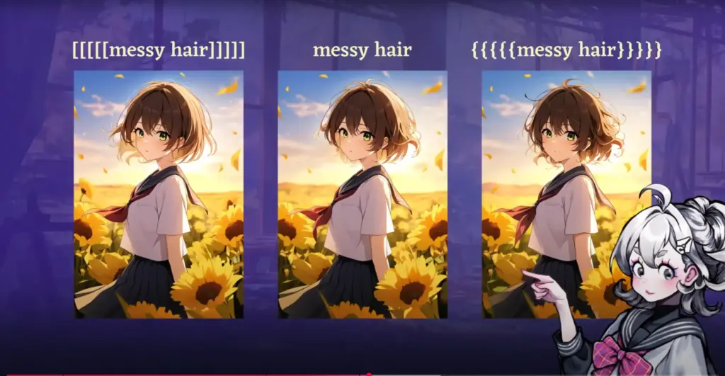 NovelAIプロンプトの強調と軽減