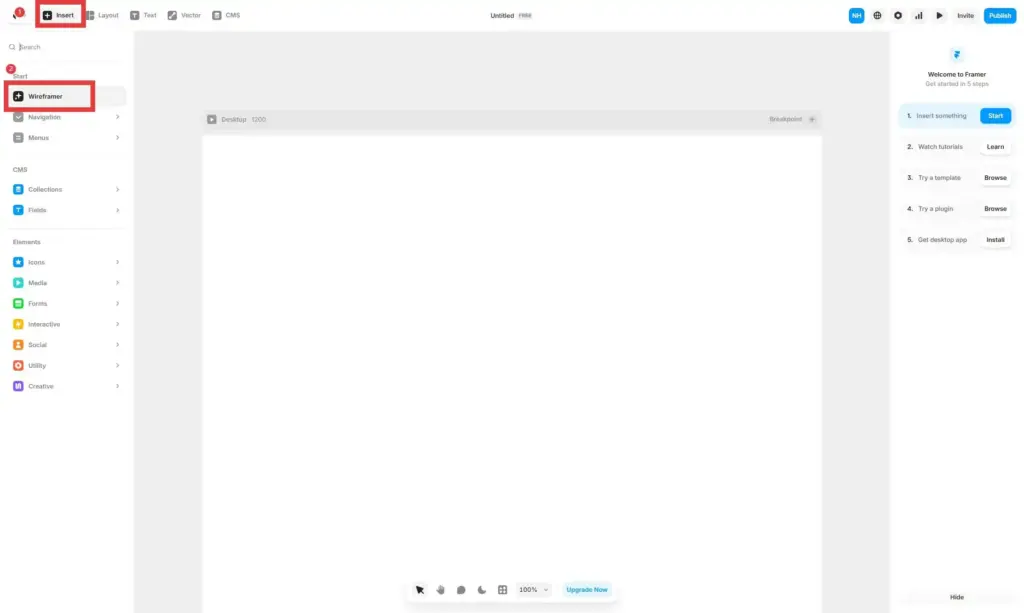 Framer Wireframer