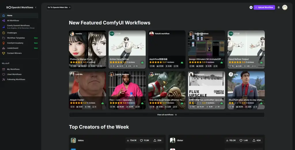 OpenArt ComfyUI Workflow
