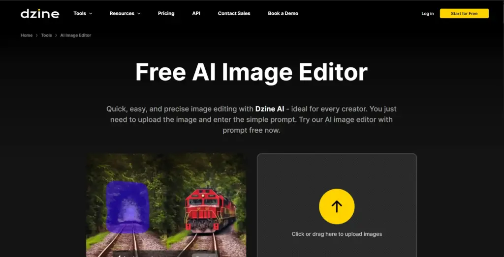 DzineのAI画像編集