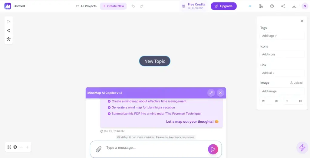 MindMap AIテキスト入力