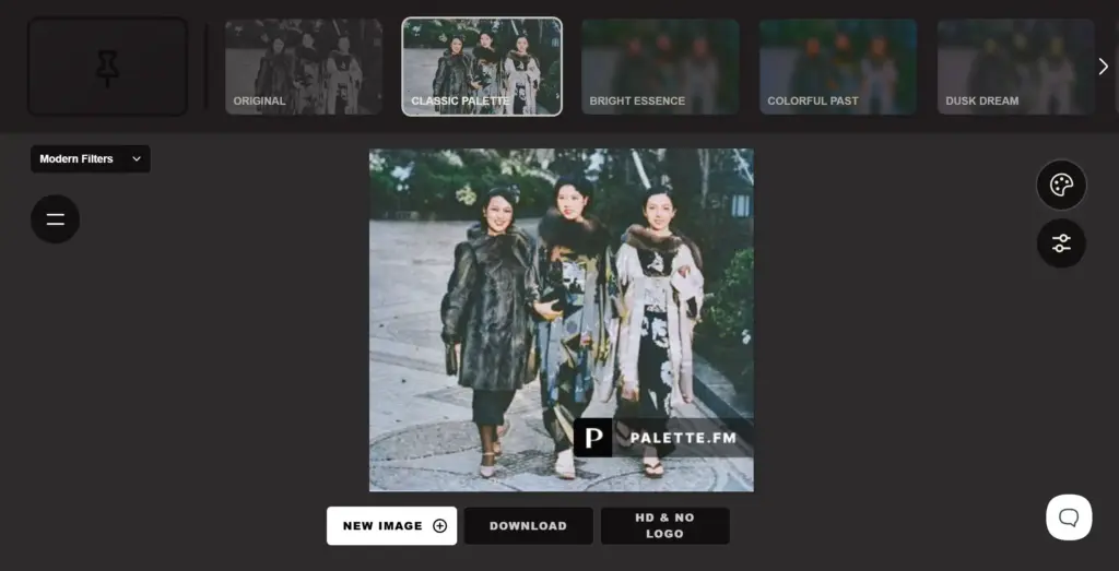Palette.fm結果の確認とダウンロード